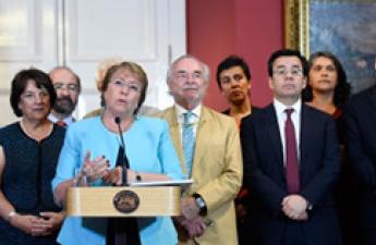 President Bachelet sends project creating the Ministry of...